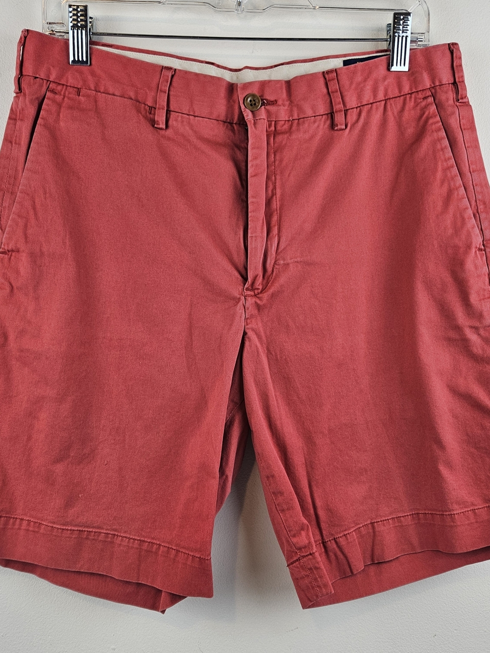 Polo Ralph Lauren Stretch Classic Fit Salmon Pink Chino Shorts Mens 43
